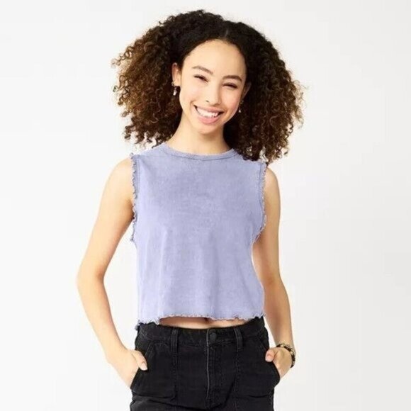 Womens Cropped Baby Tee Pullover Top - Picture 5 of 5